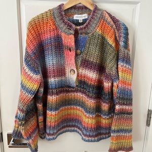 Something Navy Ombré Sweater NWT